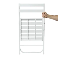 white folding chair 31in