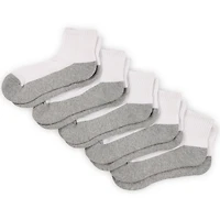 series-8 fitness™ ladies performance qtr crew socks white 5-pack