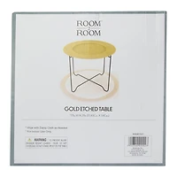 gold etched table 17in x 21in
