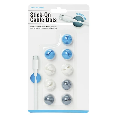 flower stick-on cable organizers 4-count