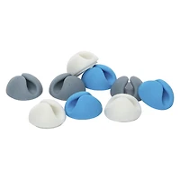 flower stick-on cable organizers 4-count