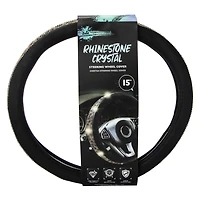 rhinestone crystal steering wheel cover 15in