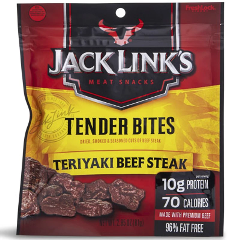 jack link's® tender bites teriyaki beef steak 2.85oz
