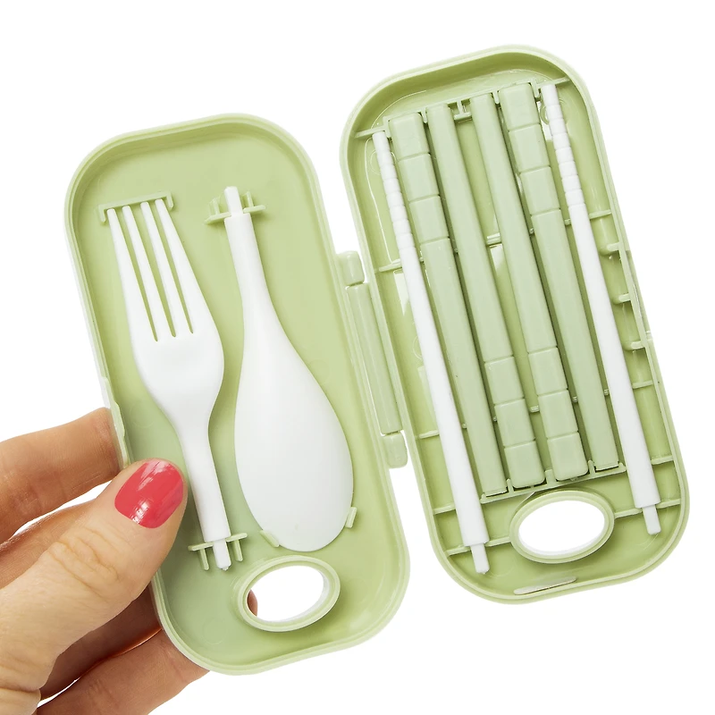 Travel Food Utensils Set With Case