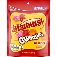 starburst® original gummies grab n go resealable bag 8oz