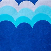 8-count blue scallop edge tissue paper