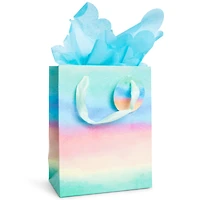 8-count blue scallop edge tissue paper