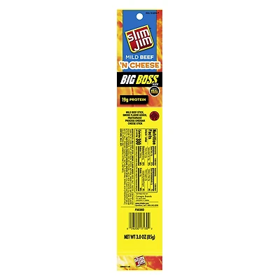 slim jim® mild beef 'n cheese big boss snack stick 3oz