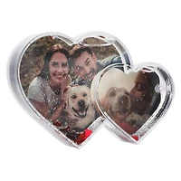 double heart picture frame 5.5in