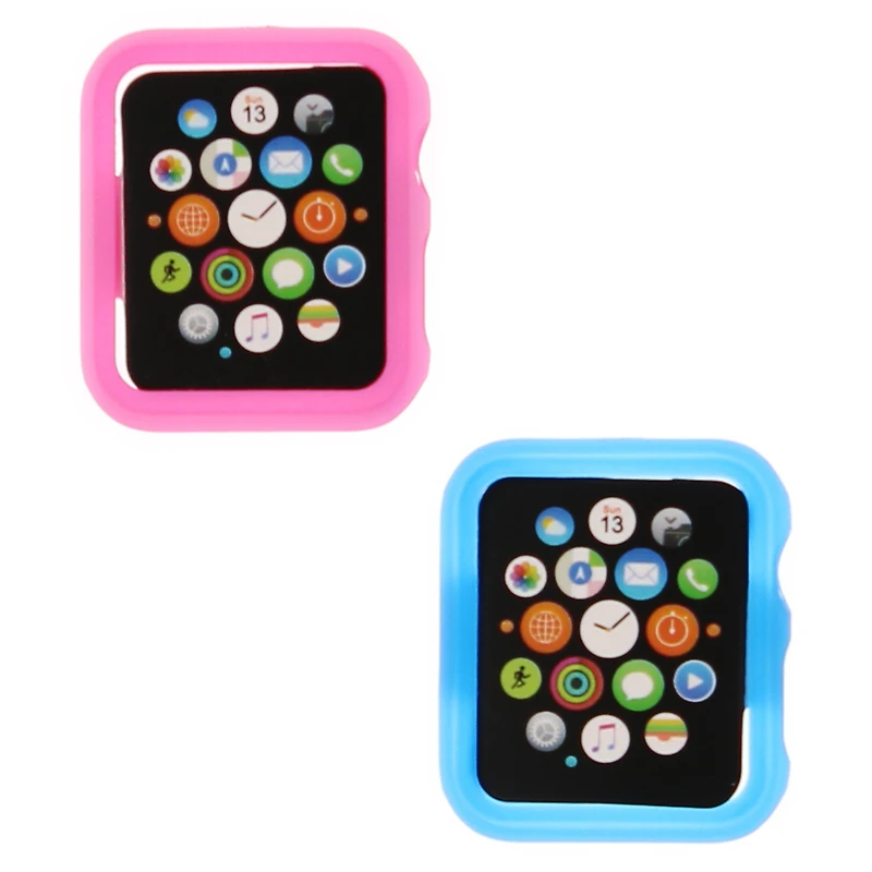 Hard Shell Rugged Case For Apple Watch® 42Mm 2-Pack - Pink & Blue