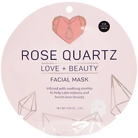 rose quartz love + beauty sheet mask