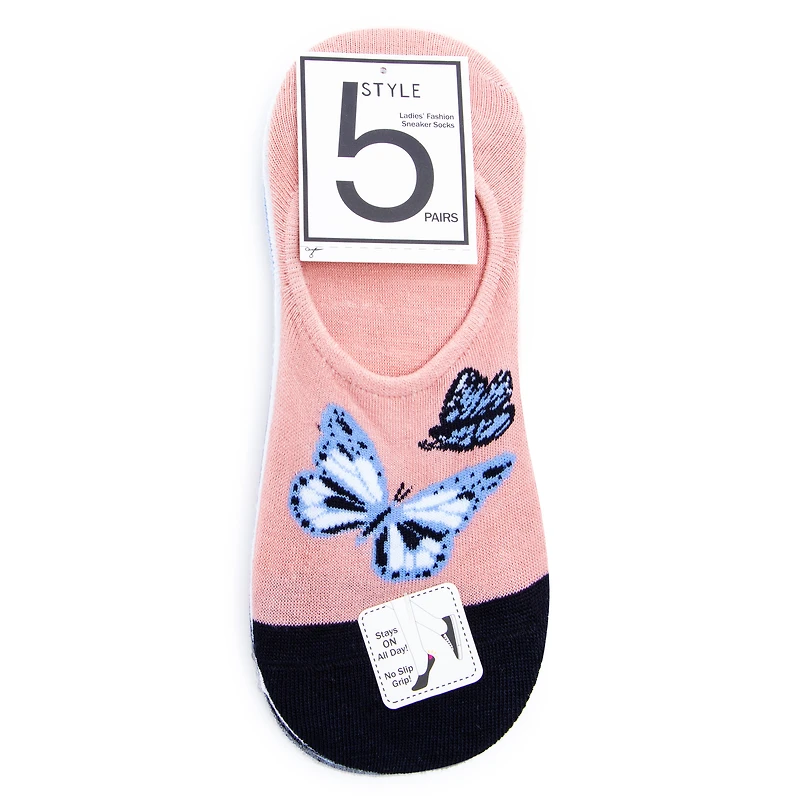 no-show sneaker liner socks 5-pack