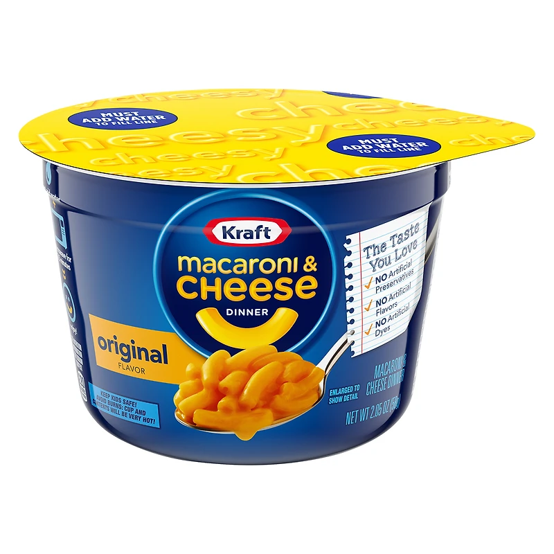 kraft® microwaveable macaroni & cheese dinner cup 2.05oz