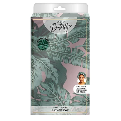 essential beauty shower cap - palm leaf