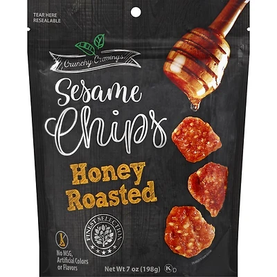 crunchy cravings sesame chips 7oz - honey roasted