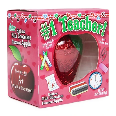 #1 teacher milk chocolate flavored apple 3.75oz