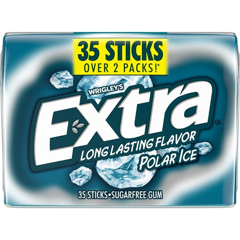 extra® polar ice sugarfree gum - 35 sticks