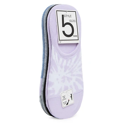 no-show sneaker liner socks 5-pack - tie dye & stripes