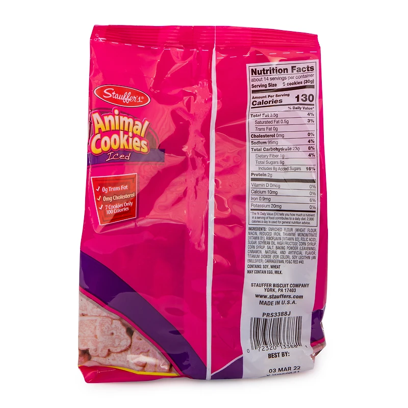 stauffer's® lightly iced animal cookies 14.5oz