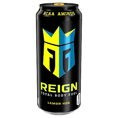 reign™ total body fuel energy drink with bcaa, lemon hdz 16oz