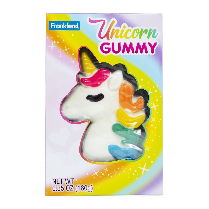 giant unicorn gummy candy 6.3oz