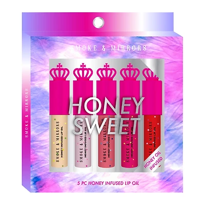 smoke & mirrors honey infused lip oil 5-piece set