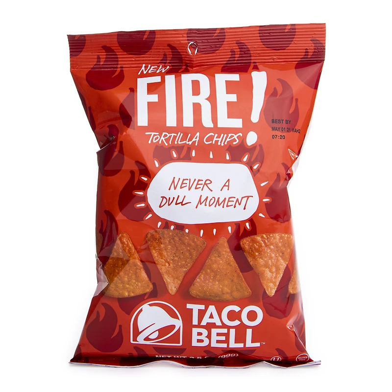 taco bell® fire tortilla chips 3.5oz