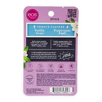 eos® vanilla twist & peppermint fluff lip balm 2-pack