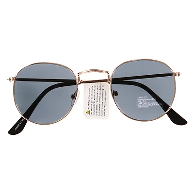 rounded '90s sunglasses