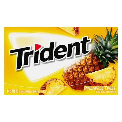 trident® pineapple twist sugar-free gum - 14 sticks
