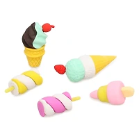 premiere® ice cream treat 3D erasers 5-pack