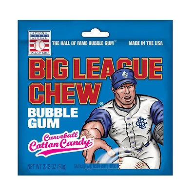 big league chew® bubble gum - curveball cotton candy 2.12oz