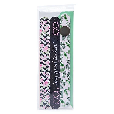 nail files 3-pack - tropical