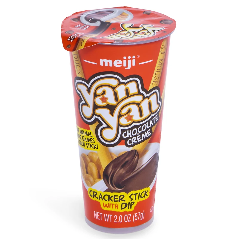 meiji® yan yan chocolate creme cracker sticks with dip 2oz