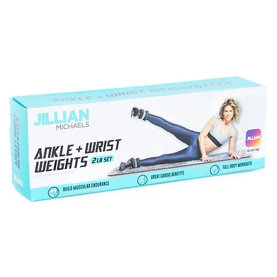 jillian michaels ankle/wrist weights 2lb set