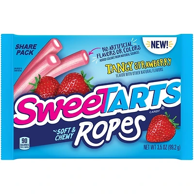 sweetarts® tangy strawberry soft & chewy ropes share pack 3.5oz