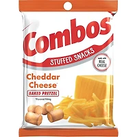 combos® cheddar cheese baked pretzel stuffed snacks 6.3oz