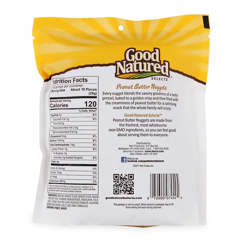 good natured™ peanut butter filled pretzel nuggets 10oz