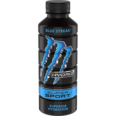 monster® blue streak™ hydro super sport energy water 20oz