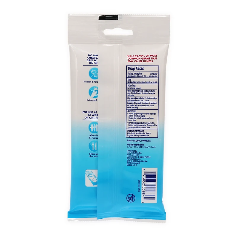 purell® hand sanitizing soft wipes 20-count