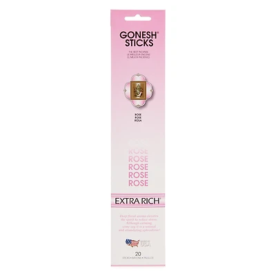gonesh® rose incense sticks 20-pack