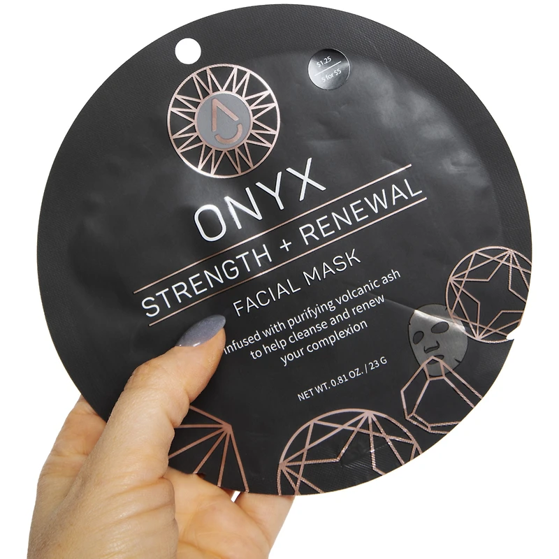 onyx strength + renewal sheet mask