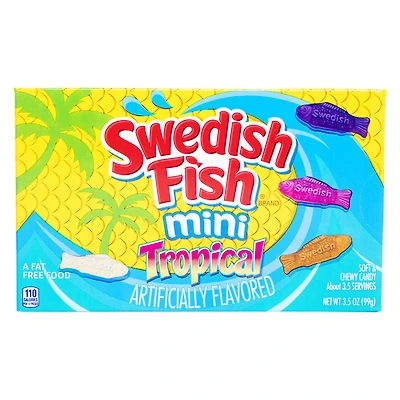 swedish fish® tropical mini theater box candy 3.5oz