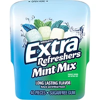 extra® refreshers mint mix sugarfree gum - 40 pieces
