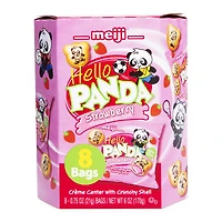 meiji® hello panda® strawberry creme center with crunchy shell 8-pack
