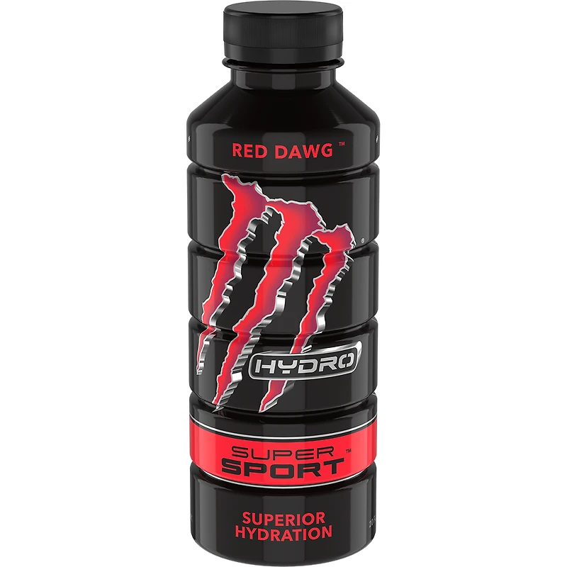 monster® red dawg™ hydro super sport energy water 20oz