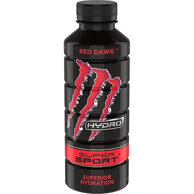 monster® red dawg™ hydro super sport energy water 20oz