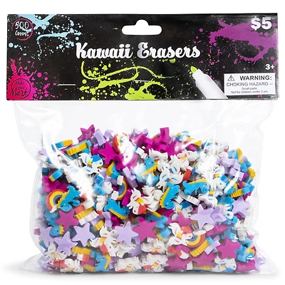 kawaii erasers 500-pack