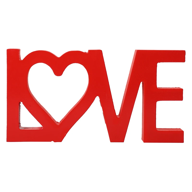 'love' tabletop word art 7.5in