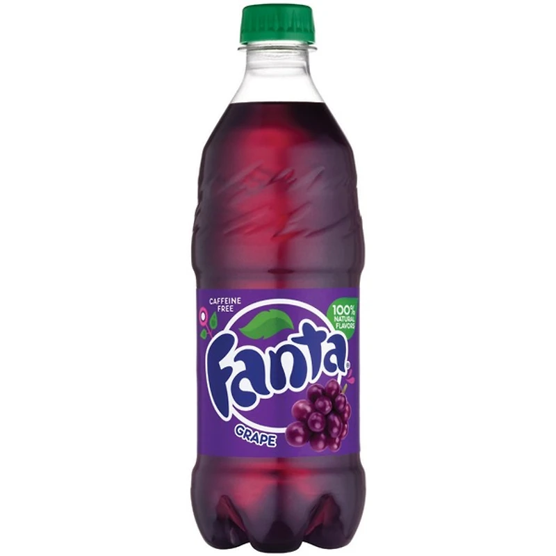 fanta® caffeine-free grape soda 20oz